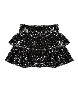 Katie J NYC- Mischa Skirt (Black Sequin)