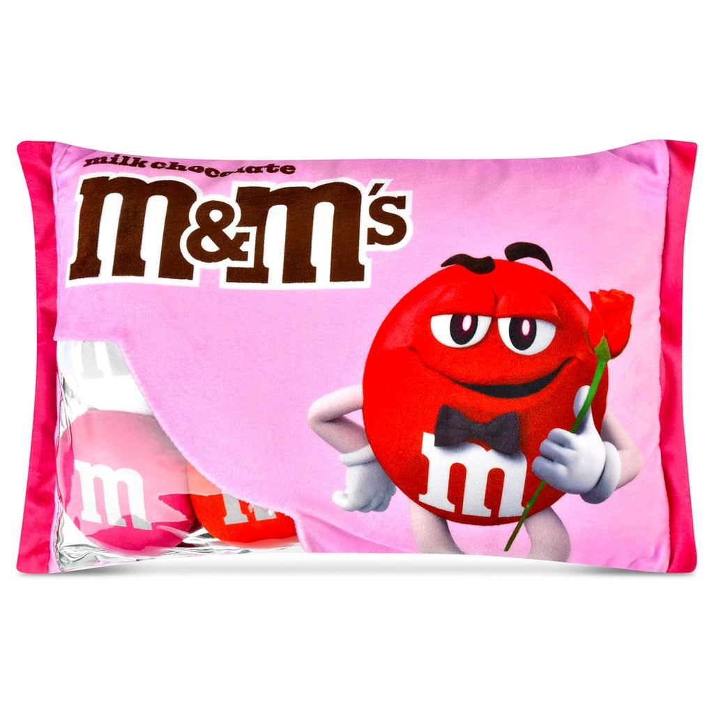 M and M Valentines Day Packaging Pillow