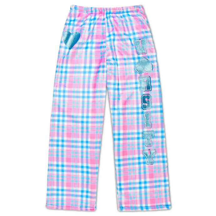 Theme Varsity Pink Plush Pants