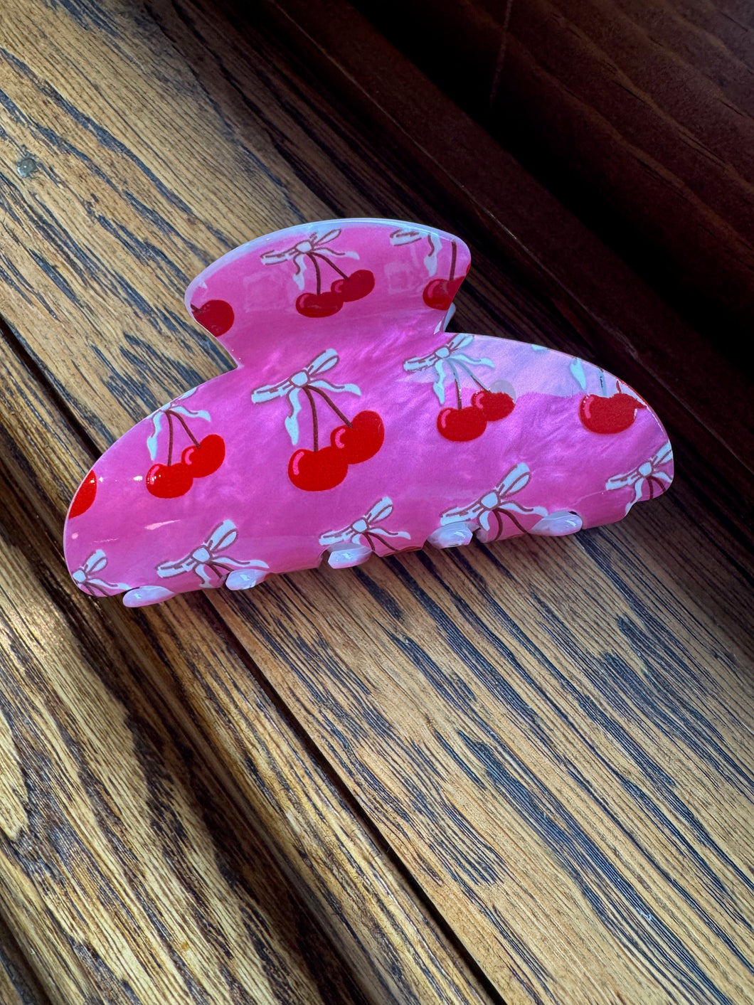 Cherry Print Hair Clip