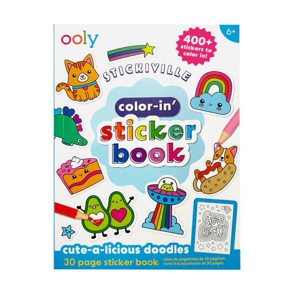 Stickiville color-in Sticker Book