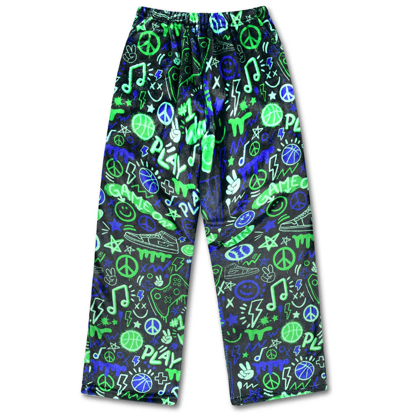 Corey Paige Graffiti Gamer Plush Pants