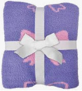 Pretty Bows Cozy Knit Blanket