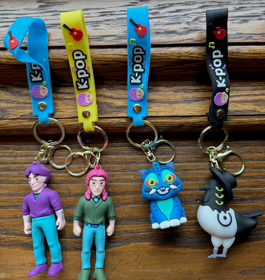K Pop Demon Hunters Figurine Keychains