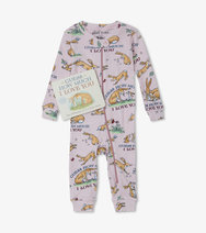 Guess How Much I Love You Book and Infant Coverall- Pink
