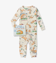 Guess How Much I Love You Book and Infant Coverall- Ivory