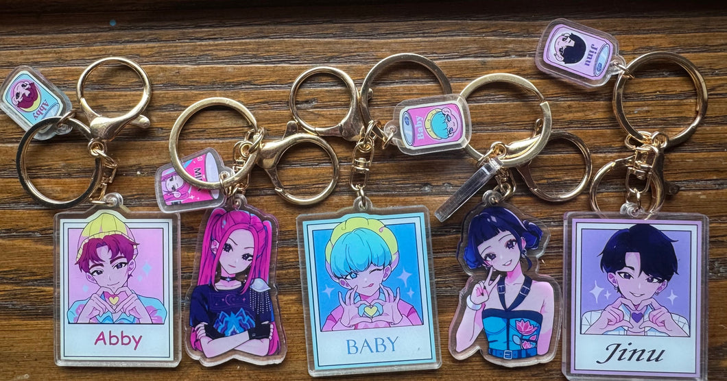 K Pop Demon Hunters Acrylic Keychain