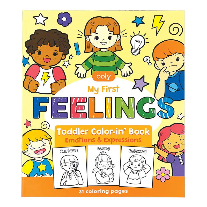 My First Feelings Toddler Color in Book