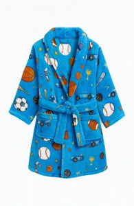 Boys  Sports Print Robe