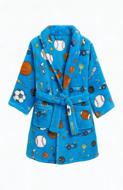 Boys  Sports Print Robe