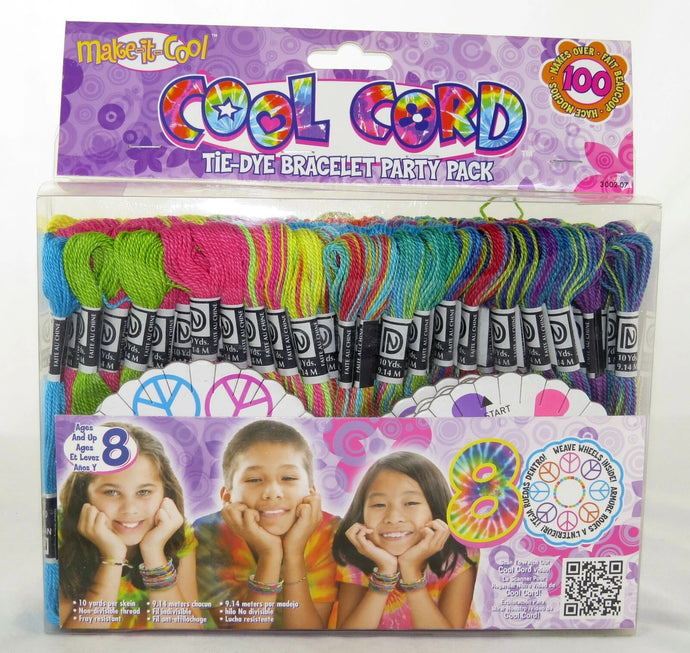 Cool Cord Tye Dye Bracelet Party Pack