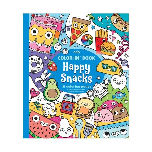 Color in Book Happy Snacks